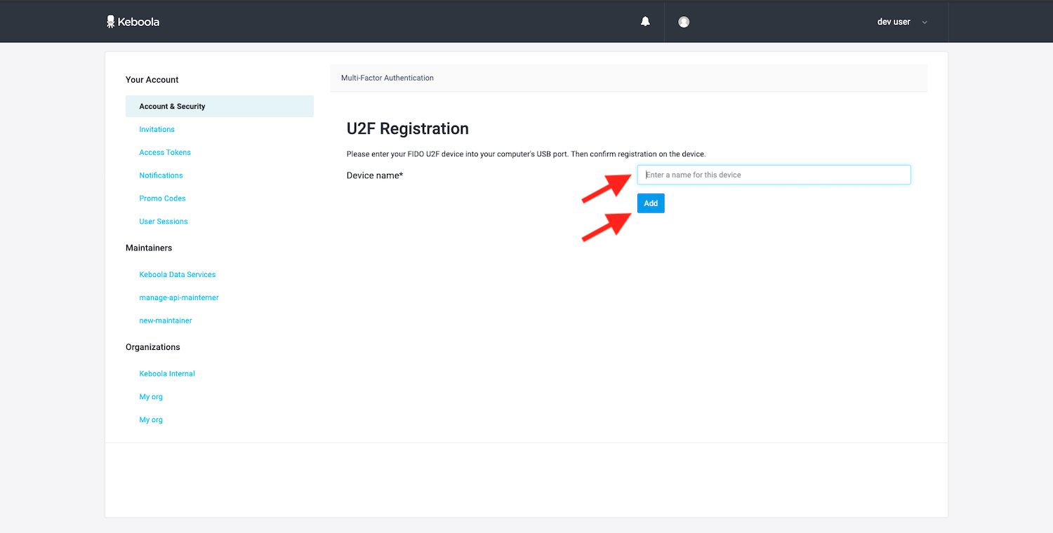 Screenshot -- Enable U2F -- Step 3